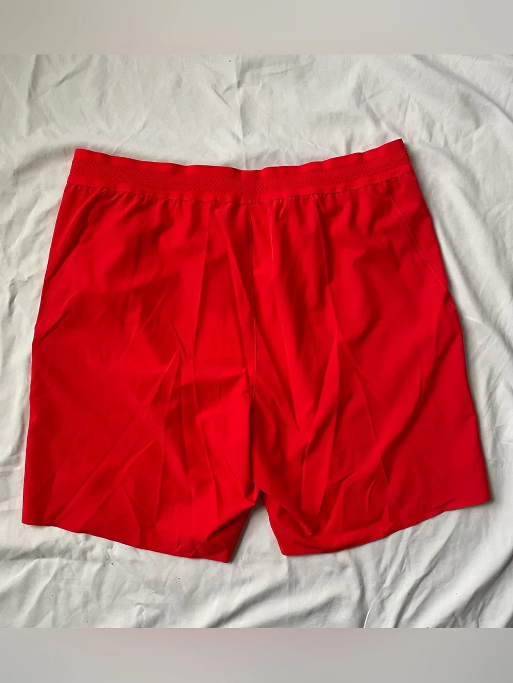 Wilson Men’s Brand New Bright Red Athletic Tennis Shorts with W Logo